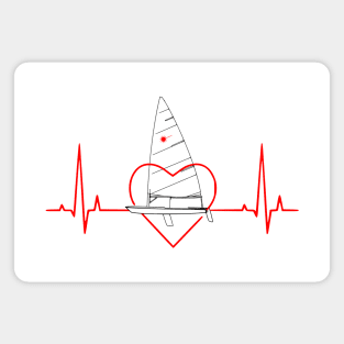 Love laser sailing class Magnet